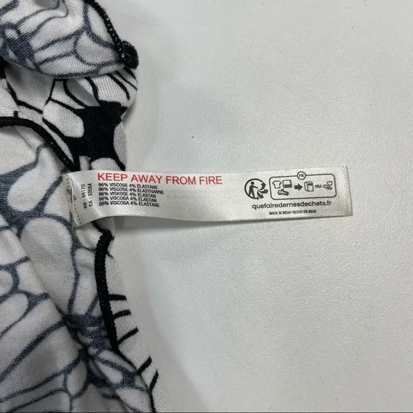 NWT Anthropologie black floral motifs crop tank size XS - Picture 5 of 6